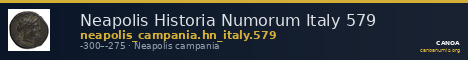 Neapolis Historia Numorum Italy 579 — CANOA