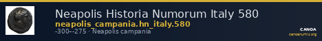 Neapolis Historia Numorum Italy 580 — CANOA