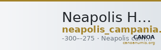 Neapolis Historia Numorum Italy 581 — CANOA