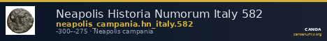 Neapolis Historia Numorum Italy 582 — CANOA