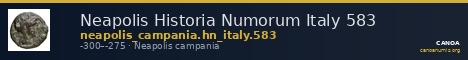 Neapolis Historia Numorum Italy 583 — CANOA
