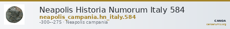 Neapolis Historia Numorum Italy 584 — CANOA