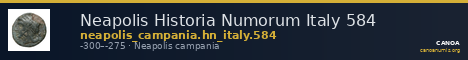 Neapolis Historia Numorum Italy 584 — CANOA