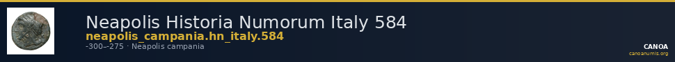 Neapolis Historia Numorum Italy 584 — CANOA