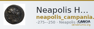 Neapolis Historia Numorum Italy 586 — CANOA