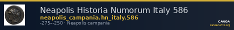 Neapolis Historia Numorum Italy 586 — CANOA