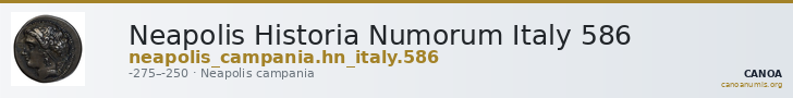 Neapolis Historia Numorum Italy 586 — CANOA