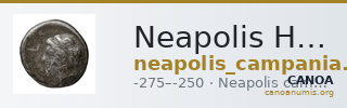 Neapolis Historia Numorum Italy 587 — CANOA