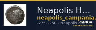 Neapolis Historia Numorum Italy 587 — CANOA