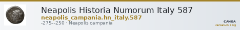 Neapolis Historia Numorum Italy 587 — CANOA