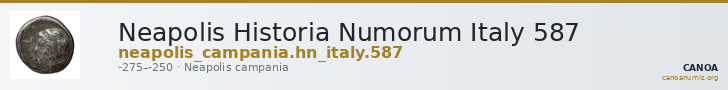 Neapolis Historia Numorum Italy 587 — CANOA