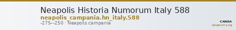 Neapolis Historia Numorum Italy 588 — CANOA