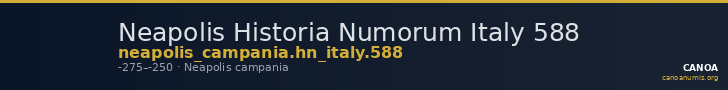 Neapolis Historia Numorum Italy 588 — CANOA