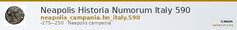 Neapolis Historia Numorum Italy 590 — CANOA
