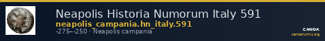Neapolis Historia Numorum Italy 591 — CANOA