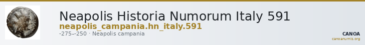 Neapolis Historia Numorum Italy 591 — CANOA