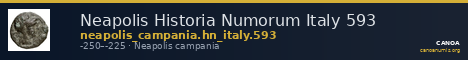 Neapolis Historia Numorum Italy 593 — CANOA