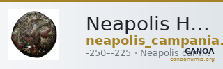 Neapolis Historia Numorum Italy 595 — CANOA
