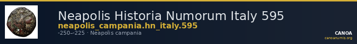 Neapolis Historia Numorum Italy 595 — CANOA