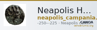 Neapolis Historia Numorum Italy 596 — CANOA