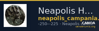 Neapolis Historia Numorum Italy 596 — CANOA
