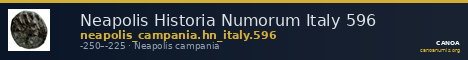 Neapolis Historia Numorum Italy 596 — CANOA