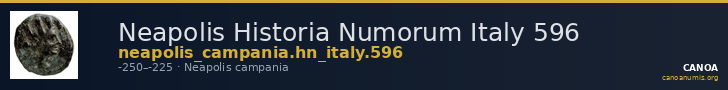 Neapolis Historia Numorum Italy 596 — CANOA