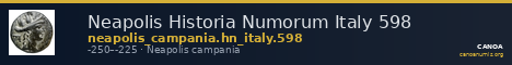 Neapolis Historia Numorum Italy 598 — CANOA