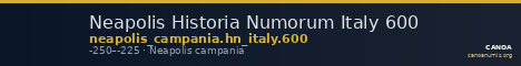 Neapolis Historia Numorum Italy 600 — CANOA