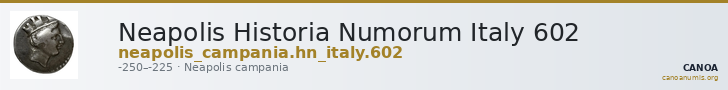 Neapolis Historia Numorum Italy 602 — CANOA