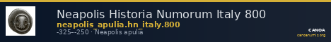 Neapolis Historia Numorum Italy 800 — CANOA
