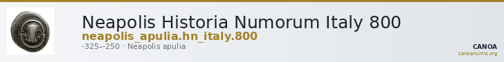 Neapolis Historia Numorum Italy 800 — CANOA