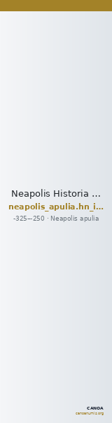Neapolis Historia Numorum Italy 801 — CANOA
