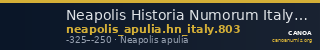 Neapolis Historia Numorum Italy 803 — CANOA
