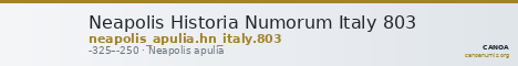 Neapolis Historia Numorum Italy 803 — CANOA