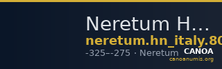 Neretum Historia Numorum Italy 806 — CANOA