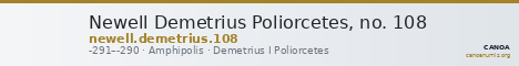 Newell Demetrius Poliorcetes, no. 108 — CANOA