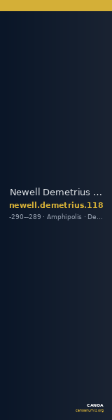 Newell Demetrius Poliorcetes, no. 118 — CANOA