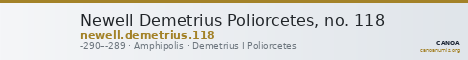 Newell Demetrius Poliorcetes, no. 118 — CANOA
