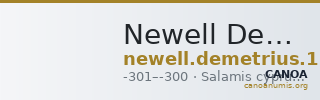 Newell Demetrius Poliorcetes, no. 12 — CANOA