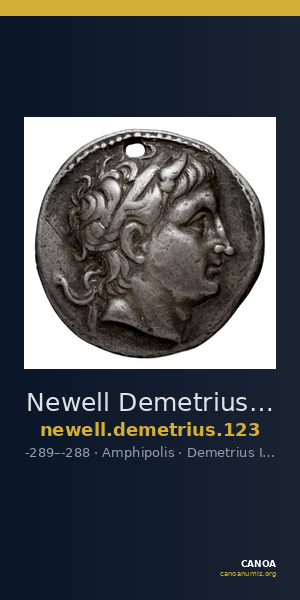 Newell Demetrius Poliorcetes, no. 123 — CANOA