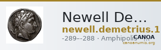 Newell Demetrius Poliorcetes, no. 123 — CANOA