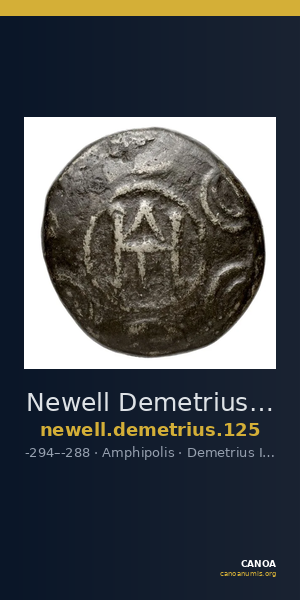 Newell Demetrius Poliorcetes, no. 125 — CANOA
