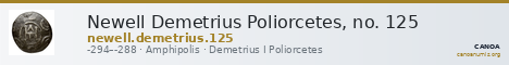 Newell Demetrius Poliorcetes, no. 125 — CANOA