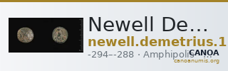 Newell Demetrius Poliorcetes, no. 127 — CANOA