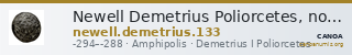 Newell Demetrius Poliorcetes, no. 133 — CANOA