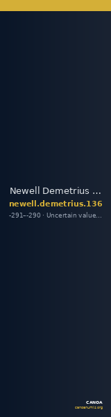 Newell Demetrius Poliorcetes, no. 136 — CANOA