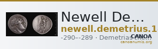 Newell Demetrius Poliorcetes, no. 144 — CANOA