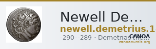 Newell Demetrius Poliorcetes, no. 145 — CANOA