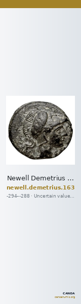 Newell Demetrius Poliorcetes, no. 163 — CANOA